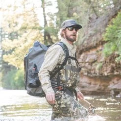 SimmsFishing Stockingfoot Waders M's G3 Guide Waders Riparian Camo Waders - Stockingfoot