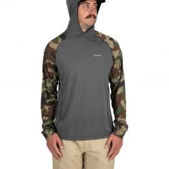 SimmsFishing M's SolarFlex Hoody - Print Men's Clothing
