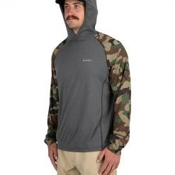 SimmsFishing M's SolarFlex Hoody - Print Men's Clothing