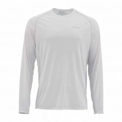 SimmsFishing M's SolarFlex Crewneck Shirt - Solid Men's Clothing