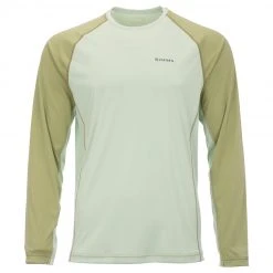 SimmsFishing M's SolarFlex Crewneck Shirt - Solid Men's Clothing