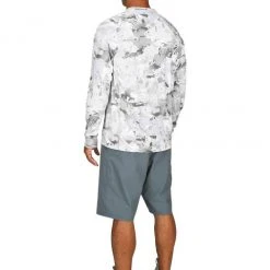 SimmsFishing Men's Clothing M's SolarFlex Crewneck Shirt - Print