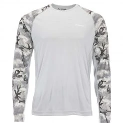 SimmsFishing Men's Clothing M's SolarFlex Crewneck Shirt - Print