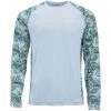 SimmsFishing Men's Clothing M's SolarFlex Crewneck Shirt - Print