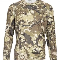 SimmsFishing M's SolarFlex Crewneck Shirt - Print Men's Clothing