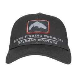SimmsFishing Small Fit Trout Icon Trucker Hat Hats - Logo & Tech