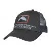 SimmsFishing Small Fit Trout Icon Trucker Hat Hats - Logo & Tech