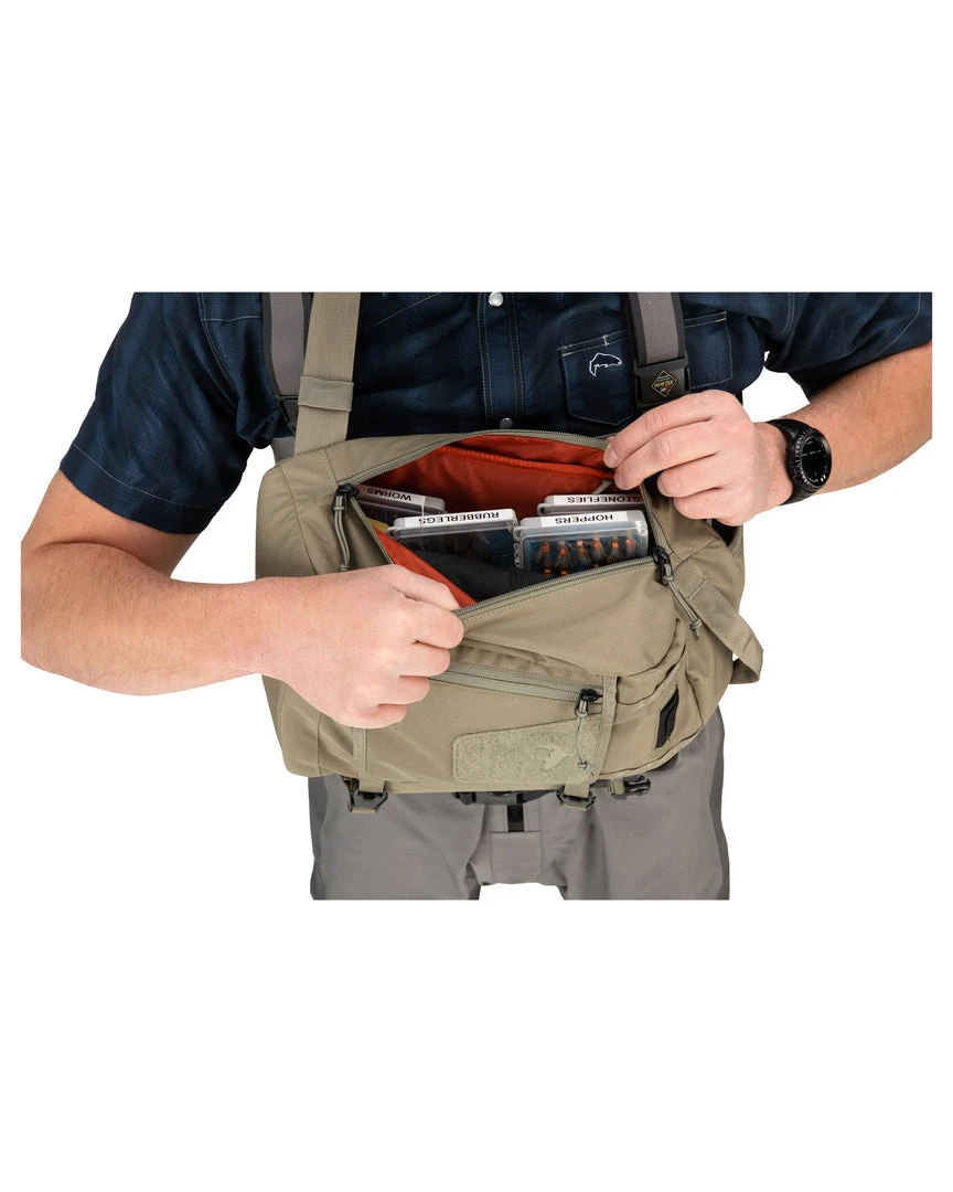 New 🥰 SimmsFishing Tributary Sling Pack ✔️ 17 SimmsFishing Tributary Sling Pack