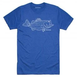 SimmsFishing M's Bass Line T-Shirt - CX Men's Clothing