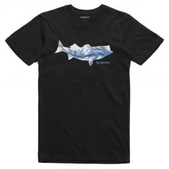 SimmsFishing M's Striper Bay Fill T-Shirt Men's Clothing
