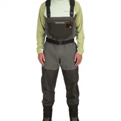 SimmsFishing Stockingfoot Waders M's G3 Guide Waders Riparian Camo Waders - Stockingfoot