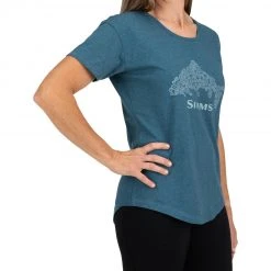 SimmsFishing W's Floral Trout T-Shirt Women's Clothing