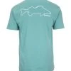 SimmsFishing M's Walleye Outline T-Shirt Men's Clothing